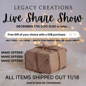 WERE BACK!!! TONIGHT 11/17 at 5:00! ANYTHING GOES-SELL TOGETHER POSH SHOW!!!